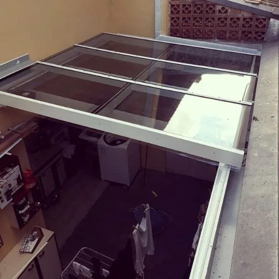Cobertura Retrátil de Vidro em São Roque finalizado em São Roque SP