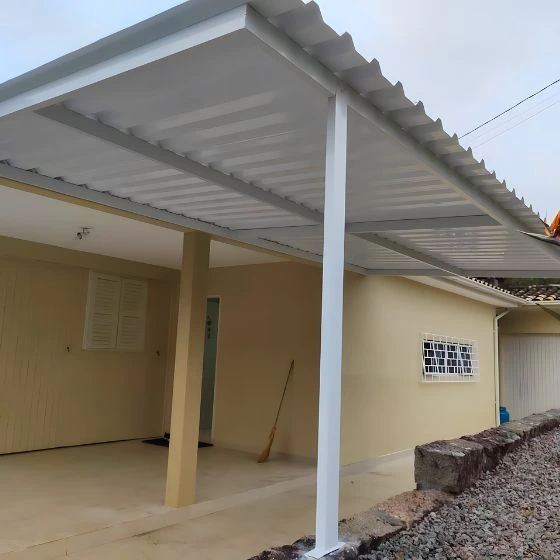 Cobertura em Telha Metálica Simples em São Roque para churrasqueira em São Roque SP